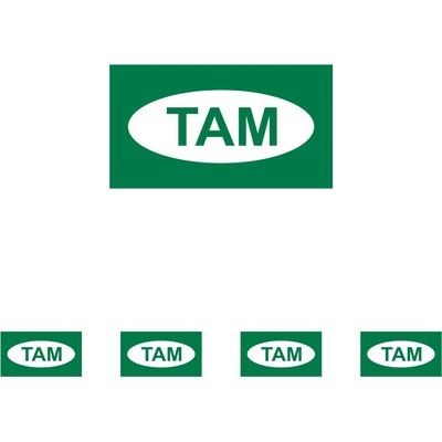 Walteco Tam, 90x50mm, samolepka Množstvo: 5 ks , 20084BP1