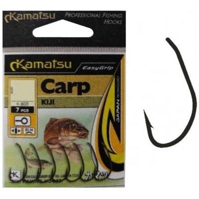 Kamatsu Kijiji CARP BLNO čierny nikel s očkom veľ.4 10 ks