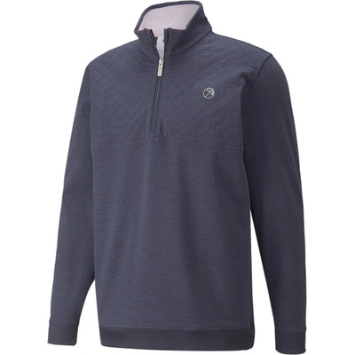 PUMA Men's Cloudspun 1/4 Zip Fleece Fabric - Nvyblzrheath