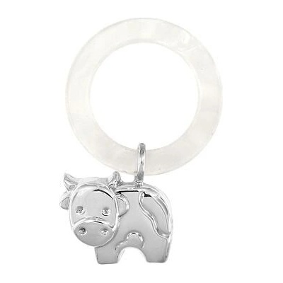 INFINITYSILVER Stříbrné chrastítko kravička