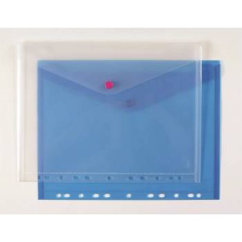 KARTON P+P Папки a/4 с подвижен патент, прозрачни, сини 2-389 (2-389)