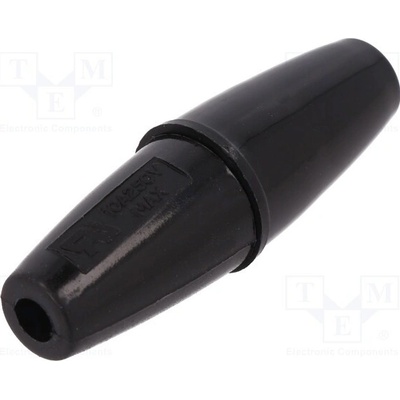 BULGIN FX0380/BK Zásuvka; 5x20mm; na kabel; Imax: 10A; Ujmen: 50V; Výv: vodiče