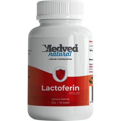 Medveď natural Lactoferin IMUN LIQUID 60 kapsúl