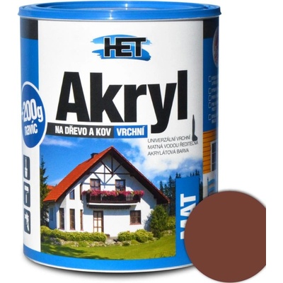 Het Akryl mat 0,7 kg Hnedá