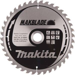 Makita - Нож за трион за дърво, 260x30 мм, 40 зъба B-32770 (B-32770)