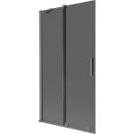 Mexen Velar параван за вана, 2-крилен плъзгащ се 100 x 150 см, графит, gun metal - 896-100-000-41-95 (896-100-000-41-95)