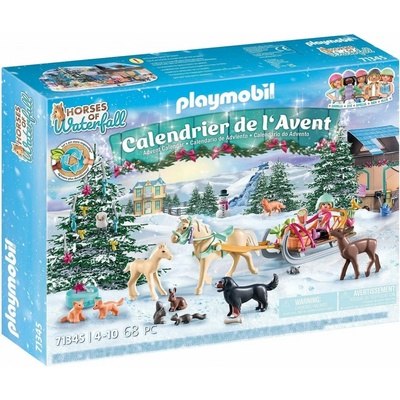 Playmobil® Country 71345 Adventný kalendár Vianočná jazda na saniach
