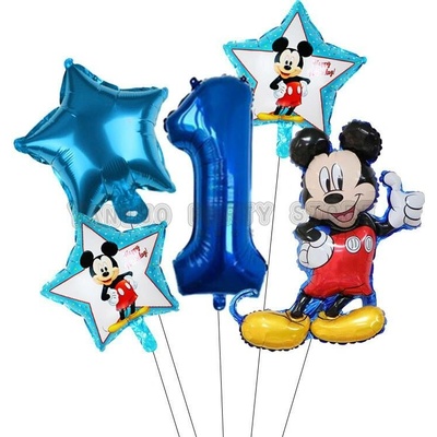 Balónkový set Mickey 1.narozeniny tmavý