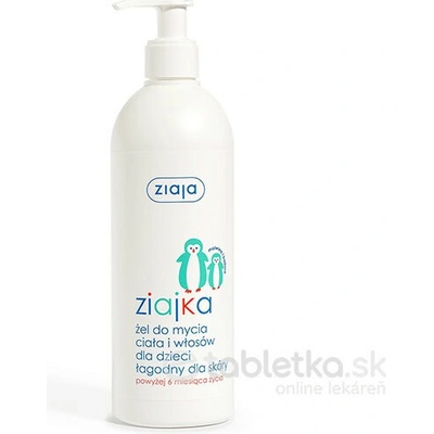 Ziaja Umývací gél na telo a vlasy pre deti Tučniak Baby Body & Hair Shower Gel 400 ml