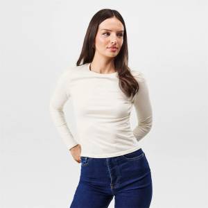 Jack Wills Тениска Jack Wills Women's Long-Sleeve T-Shirt - Vintage White - sportihobi - 78,21 лв