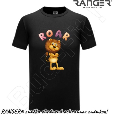 Ranger tričko motív Roar čierna