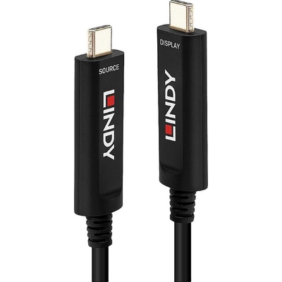 Lindy 38503¨USB-C ® zástrčka, USB-C ® zástrčka, 15m, černý