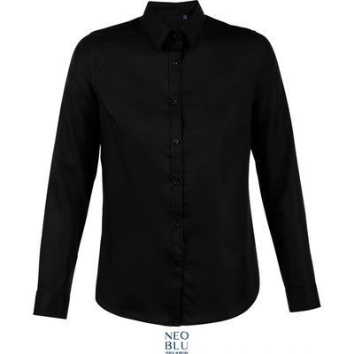 Neoblu Blaise Women Mikro keprová dámská košile s dl. rukávem černá deep