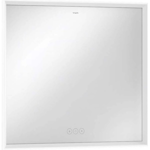 Hansgrohe Xarita E - Огледало със LED осветление и отопление, 80x70 см, сензор за допир, матово бяло 54987700 (54987700)