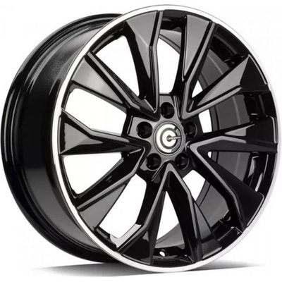 Carbonado Gasworks 7x17 5x112 ET40 black gloss Lip polished