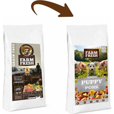 Topstein Farm Fresh Puppy Pork Grain Free 15 kg