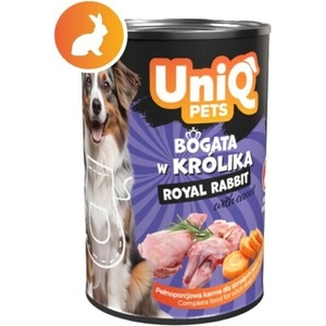 Uniq Pets Dog Wet Food Royal Rabbit 375g - мокра храна за кучета със заешко