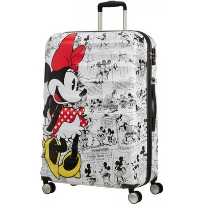 Samsonite American Tourister Спинер на 4 колела 77 см. MINNIE COMICS WHITE