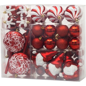 Gule MagicHome sada, 47 ks, červené, mix, na vianočný stromček