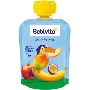 Bebivita Плодова закуска Bebivita - Мултиплод, 90 g - baby