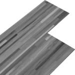 vidaXL Самозалепващи PVC дъски за под Сиви ивици 30, 5 x 61 см 28 бр (42046419)