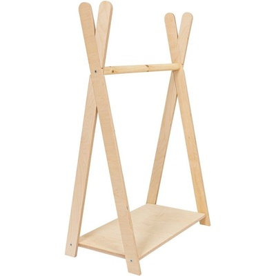 Meowbaby Детска закачалка от декор от бор в естествен цвят 98x97 cm Montessori - Meowbaby (WTHL01)