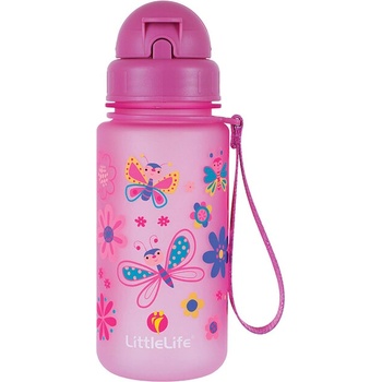 LittleLife Бебешка бутилка за вода LittleLife 400 мл, пеперуди (TO.L15060)