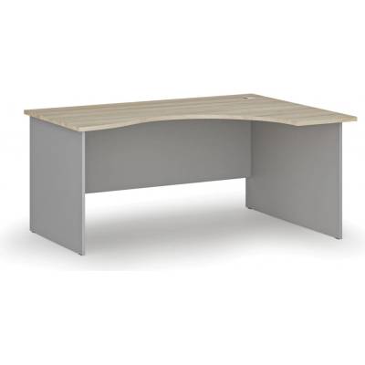 B2B Partner PRIMO GRAY 160x120 cm pravý šedá/dub přírodní 6131833