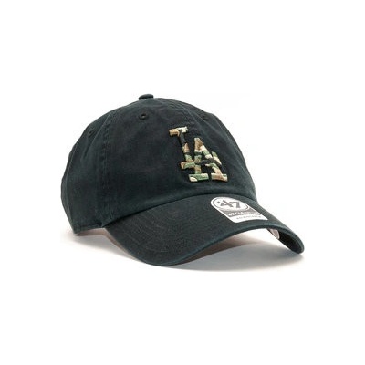 47 Brand Los Angeles Dodgers Camfill Clean Up Black/Camo Strapback černá camo černá