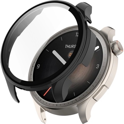 PROTEMIO 83348 PC FULL COVER Plastový kryt so sklom pre Amazfit Balance čierny