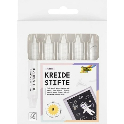 Křídy v tužce bílé/5 ks