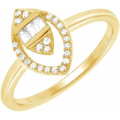 Eppi Zlatý prsten zdobený lab grown diamanty Sigurd R49137