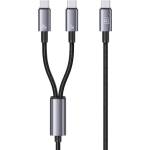 USAMS Кабел Usams 72W 2IN1 Aluminum Alloy Data Cable, 1.2 м (SJ740USB101)