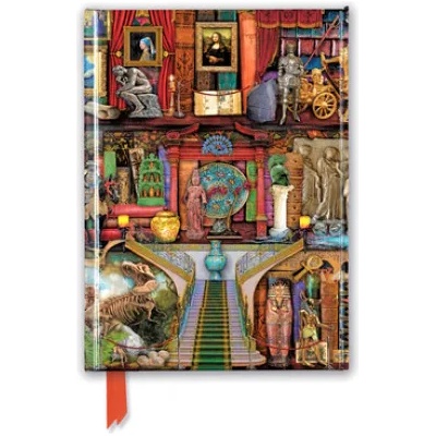 Flame Tree Publishing Aimee Stewart: Museum Bookshelves (Foiled Journal) | Flame Tree Studio