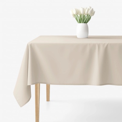 Goldea hranatý ubrus 100% bavlněné plátno latte 100x140 cm