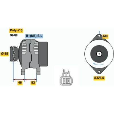 generátor BOSCH 0 986 044 811