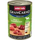 Animonda Gran Carno Adult hovězí kachní srdce 400 g