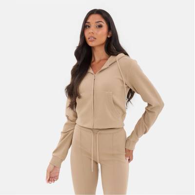 I Saw It First Суичър I Saw It First Zip Through Hoodie - Taupe