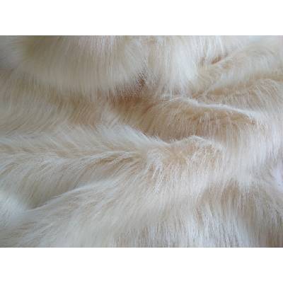 Umelá kožušina, svetlo béžová, 50 mm vlas metráž: min. 0,2 bm