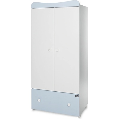 Lorelli Classic ГАРДЕРОБ exclusive БЯЛО/baby blue (10170120039)