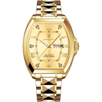 Poedagar Мъжки часовник Poedagar CS1784, неръждаема стомана, злато, златен циферблат (CS1784)