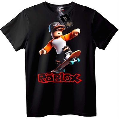 NOONEBRAND Тениска Roblox Скейтборд - XL, White