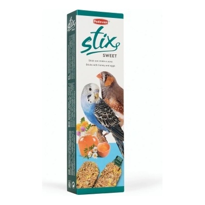 Padovan Stix sweet cocorite ed esotici - Допълваща храна за папагали, крекер с мед и яйца 80 гр