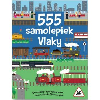 555 samolepiek Vlaky