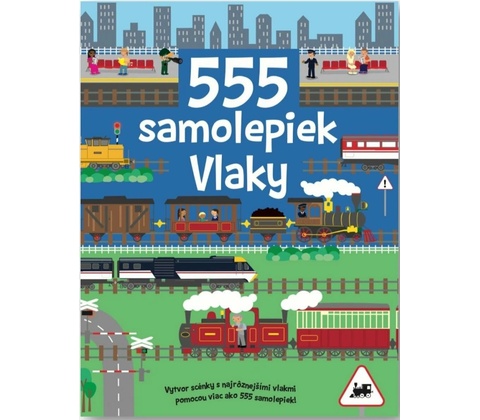 555 samolepiek Vlaky