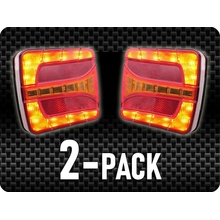 KAMAR LED ZADNÍ SVĚTLO 5 FUNKCÍ, 12/24V, LEVÉ+PRAVÉ/2-PACK! [L2418, L2419]