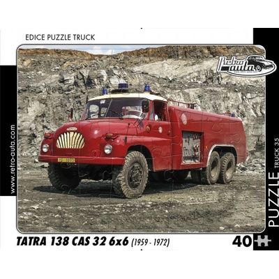 RETRO-AUTA TRUCK č.35 Tatra 138 CAS 32 6x6 (1959 1972) 40 dílků