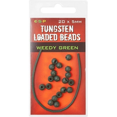 ESP tungstenové korálky Tungsten Loaded Bead 5 mm Green