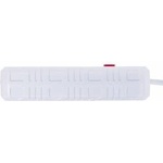 Maclean power strip, 4-outlet extension cord + 3xUSB, 110-240V AC 50/60Hz, 2.1A max 2500W, 1.5m, white, MCE392 W
