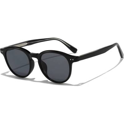 Techsuit Слънчеви очила Techsuit Sunglasses (99046) - унисекс, кръгла TR90 рамка - Черен